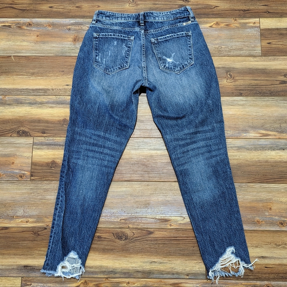 KanCan Estilo Distressed Ripped Frayed Boyfriend Jeans Women's Size 26/7 - Picture 8 of 12